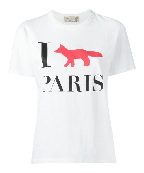 MAISON KITSUNE I Fox Paris Tシャツ