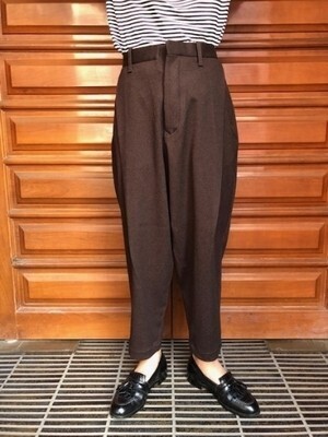 HAVERSACK シャークスキンダブルジャガードプリーテッドパンツ