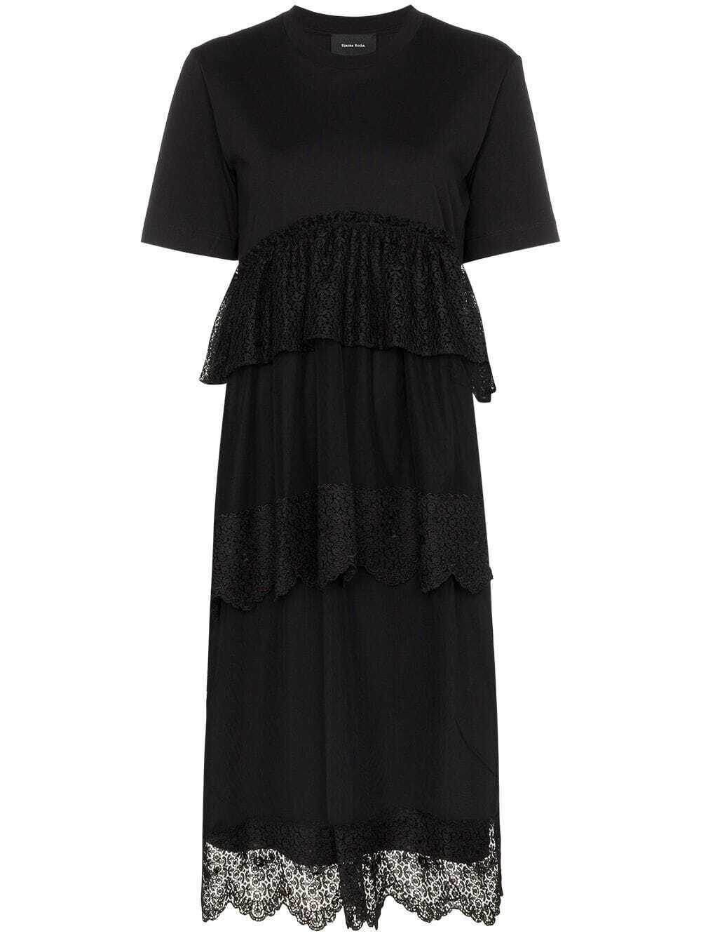 Simone Rocha レーストリム ミディドレス