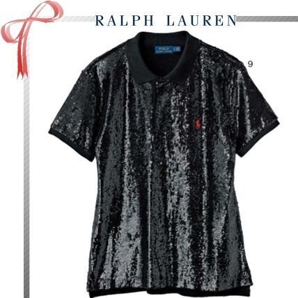 Ralph Lauren 総スパンコール ポロシャツ
