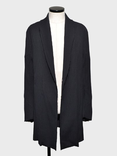 gene par YUKIO MISHIBA Pleats Knit Hook Cardigan