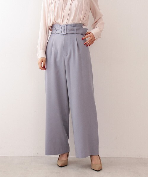 PROPORTION BODY DRESSING ベルト付きワイドパンツ