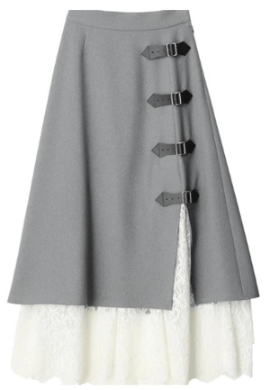 PAMEO POSE Layered Wrap Skirt