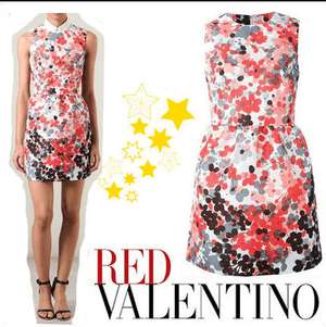 RED VALENTINO フローラル柄 シフトドレス