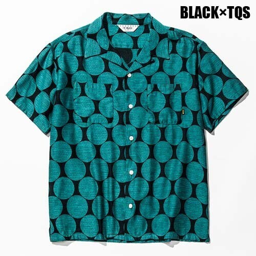 CALEE POLKA DOT JAQCUARD S/S SHIRT