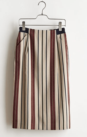 STELLA CIFFON Stripe jacquard Skirt