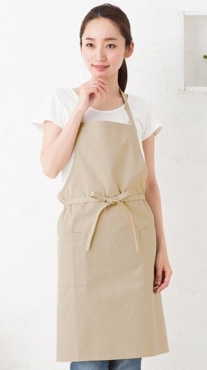 Apron Story シンプルミドル丈エプロン