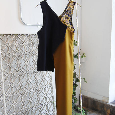 SHIROMA asymmetry lace vest