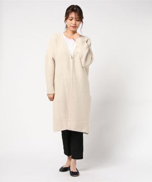 MEW’S REFINED CLOTHES ガーター編みニットカーディガン