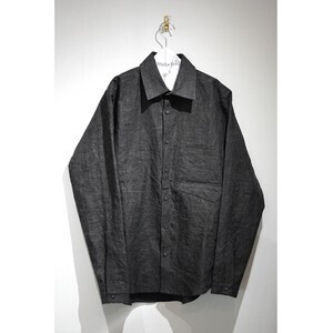 FRANK LEDER CHARCOAL DYED SHIRTS MOSAIC CHECK