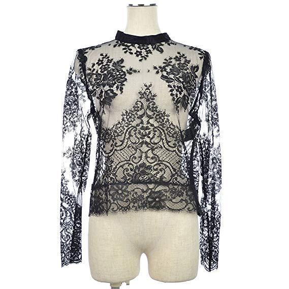 AULA AILA BACK CACHE-COEUR LEAVER LACE TOPS