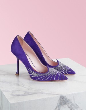 Roger Vivier アイ ラブ ヴィヴィエ クリスタル ウェーブ パンプス