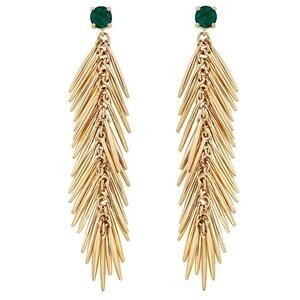 ileana makri DANGLING GRASS DROP EARRINGS