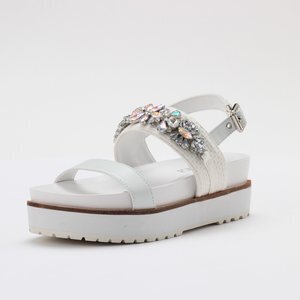 POOL SIDE ビジュー付きフットベットサンダル