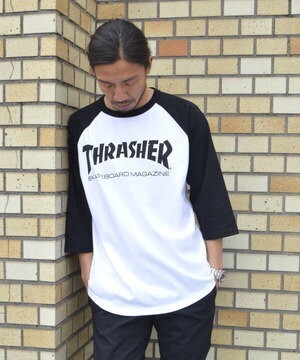 THRASHER MAG LOGO 3/4 T-SHIRT