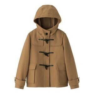 GU ウールブレンドショートダッフルコート