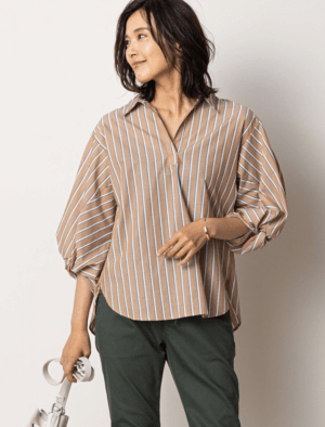 Otto pittock style pittock/【627772】/袖コンシャスシャツ