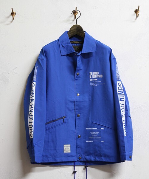 EGO TRIPPING mj6081-MIXTURE COACH JACKET C.W.