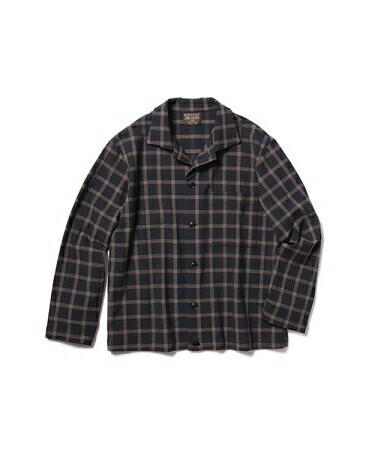 MR.OLIVE STRETCH THERMO CHECK -COVERALL SHIRT