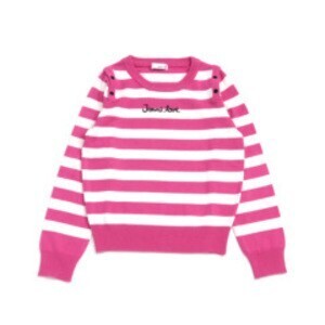 JENNI love ボーダー肩開きニット