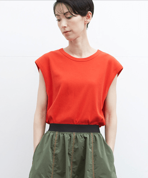 TRUNO by NOISE MAKER リブフレンチスリーブＴシャツ