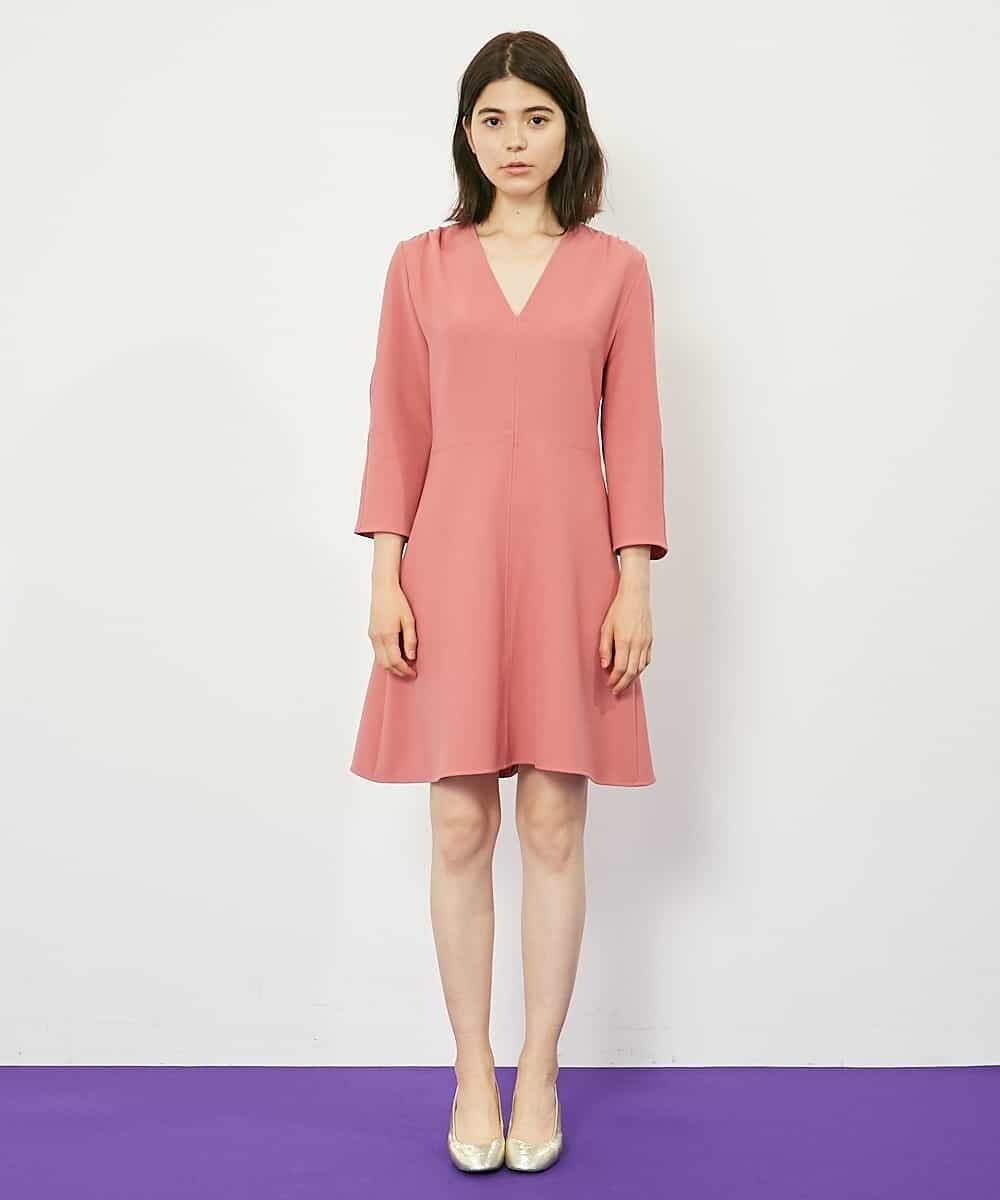 TARA JARMON 定番 TOILE DOUBLE Vネックドレス