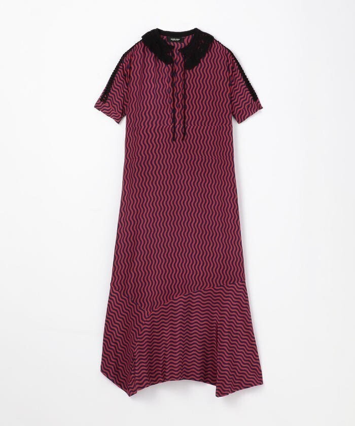 RACHEL COMEY クロシェットカラーアシンメトリーワンピース