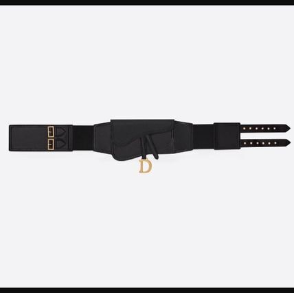 Dior Dior ブラック ラムスキン “SADDLE”ベルト