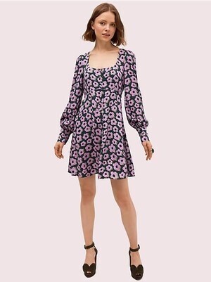 kate spade new york フレア フローラ フルイド ミニ ドレス