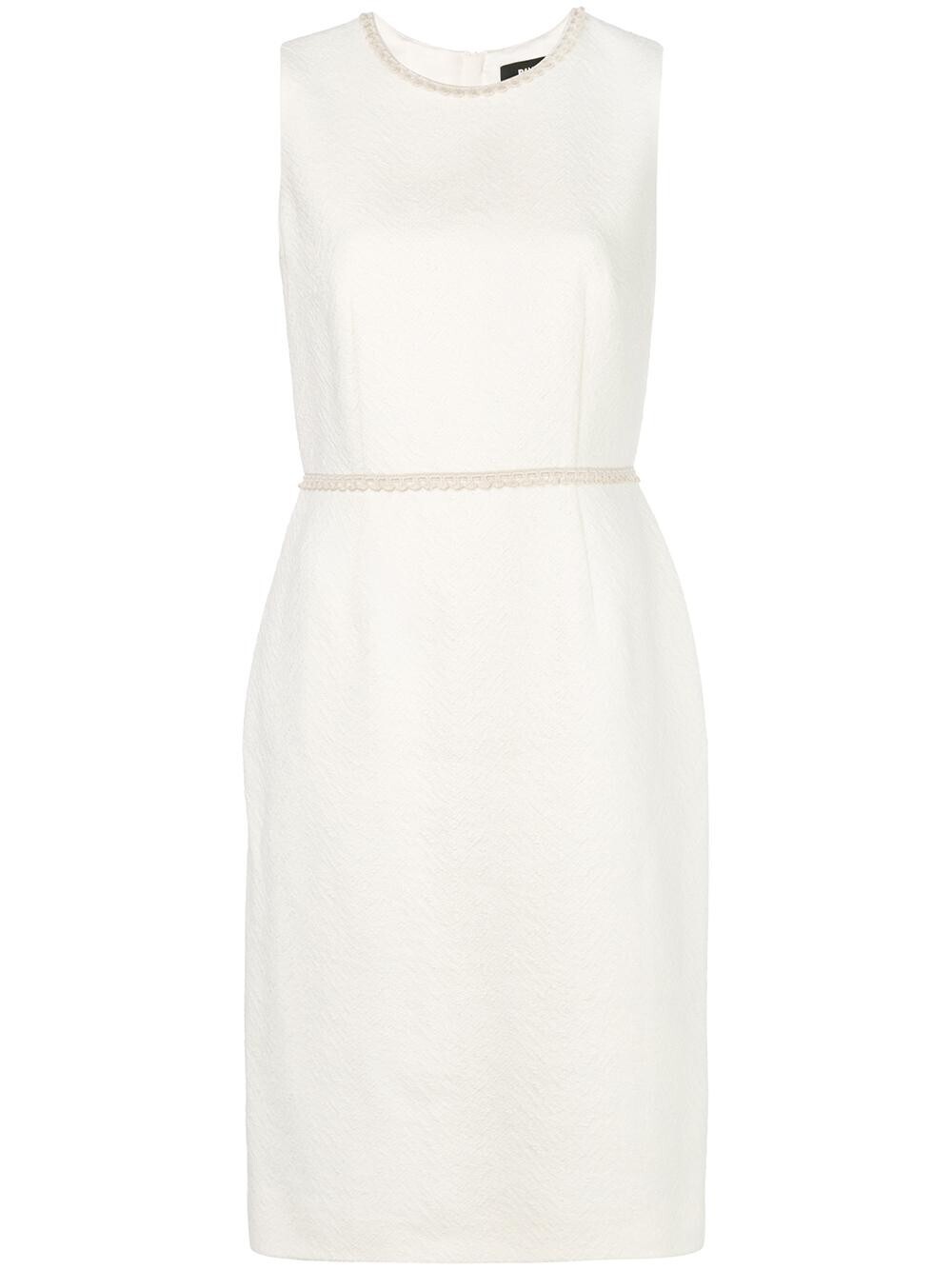 PAULE KA Sleeve Less Sheath Dress With Chevron