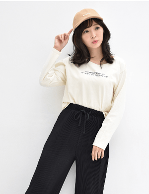RETRO GIRL messageロゴTee
