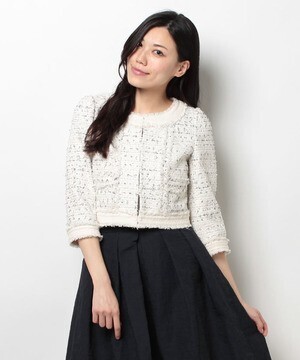 TO BE CHIC トリコツイードジャケット