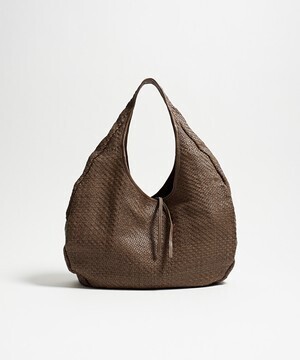 REN 19AW【レザーショルダーバッグ】シープメッシュ・サークルバスケットLワンショルダー