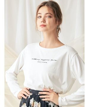 MERCURYDUO ロゴロングスリーブTシャツ