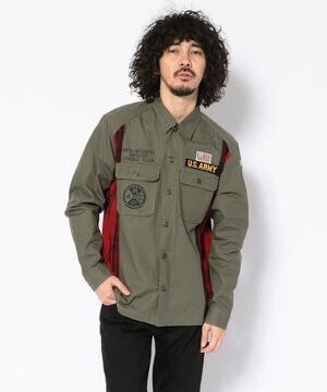 AVIREX コンビネーション シャツ OG?108/COMBINATION SHIRT
