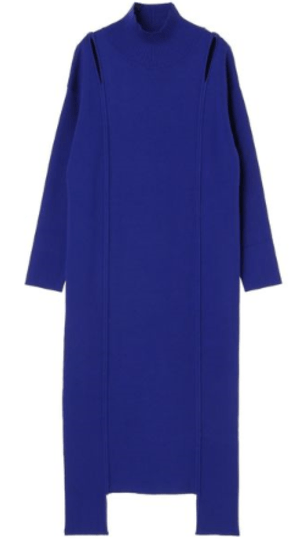 UN3D. SHOULDER OPEN KNIT OP