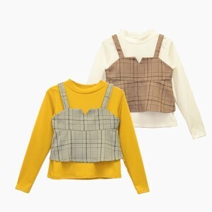 chummy グレンチェックキャミ×カットソーセット
