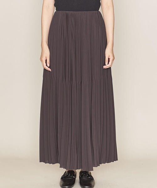 ASTRAET マキシ丈 プリーツスカート