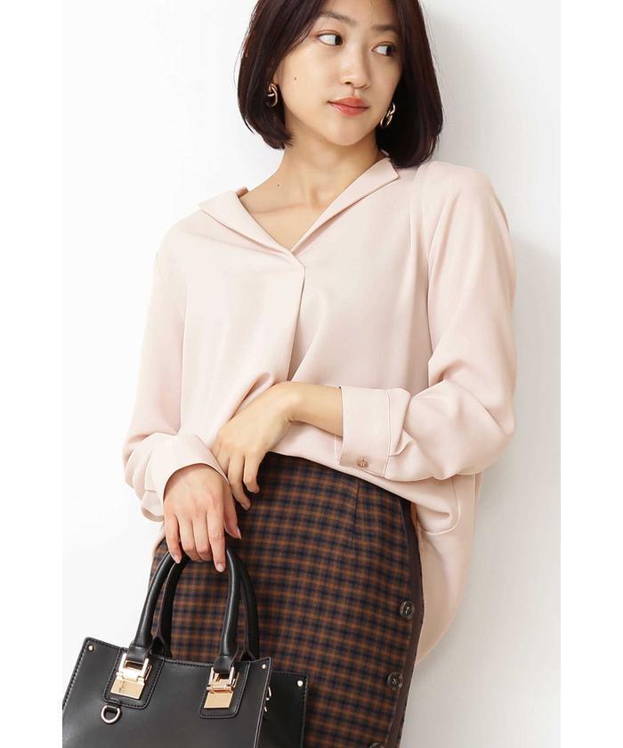 N.Natural Beauty Basic* ガルーダドビーシャツ オープンカラー