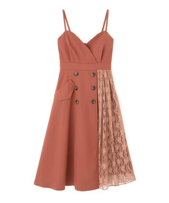 JILLSTUART レースミックストレンチジャンスカ