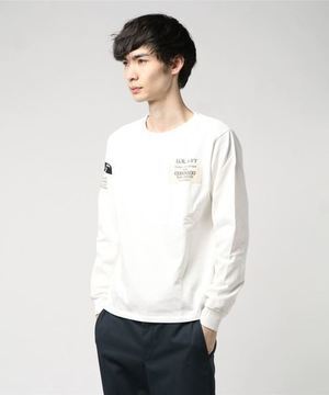 AVIREX ワッペン ステンシル クルーネックTシャツ