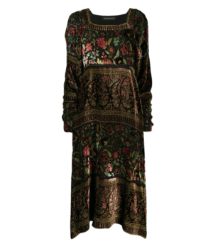 ETRO フローラル ミディドレス