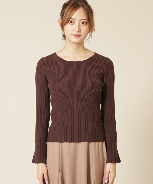 JILLSTUART ランダムリブトップニット