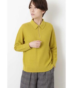 HUMAN WOMAN ジップアップポロ