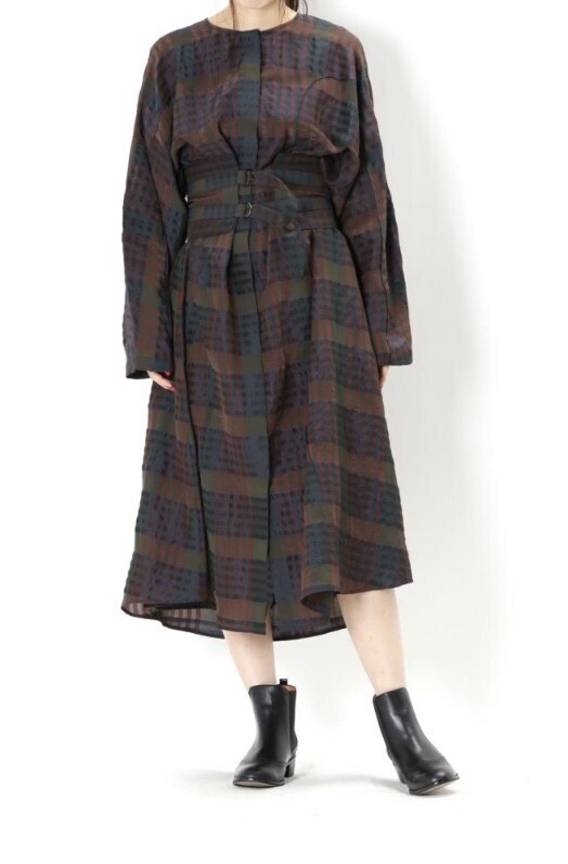muller of yoshiokubo Ventana coat dress w/belt