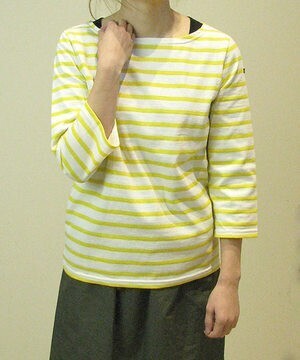 Marie Christine GRAMMATICO NMCG1501 BOAT-NECK 3/4 SLEEVE BASQUE SHIRT