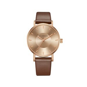 KLASSE14 Volare Rose Gold Brown Leather