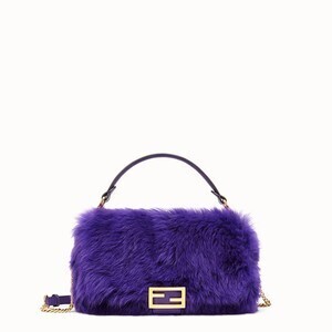 FENDI パープルシープスキン バッグ