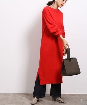 ROPE’ カシミヤブレンドボトルネックニットワンピース