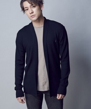 ALLSAINTS MODE MERINO OPEN CARDIGAN